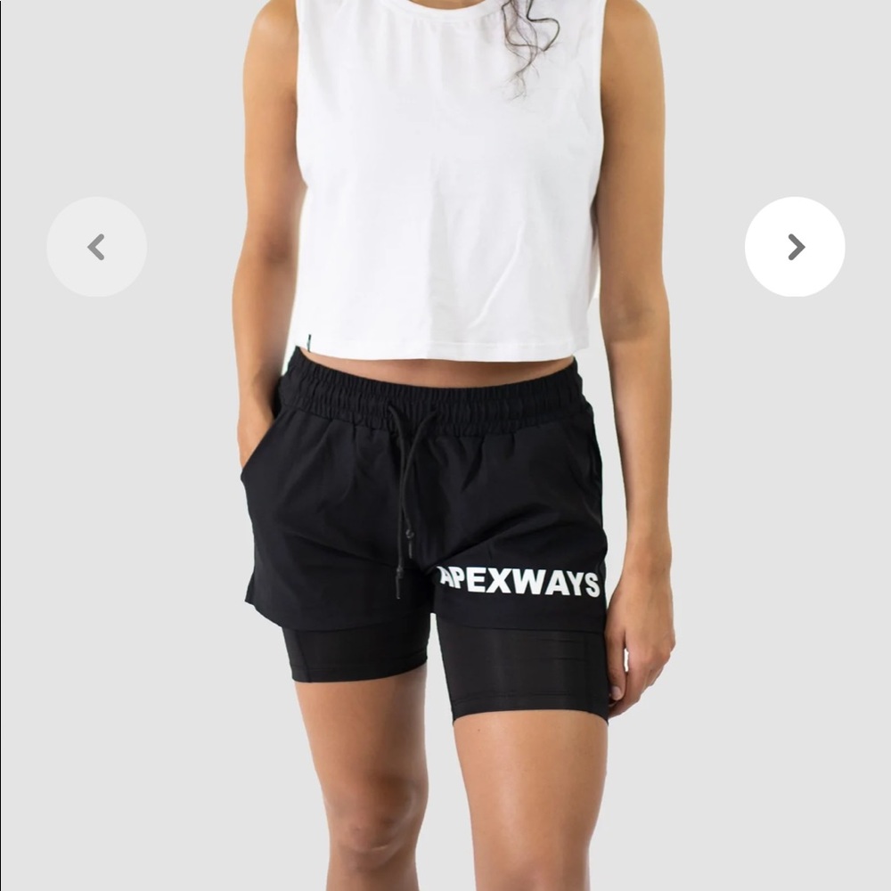 Black running/training shorts
